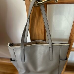 Relic Taupe Leather Shoulder Handbag